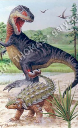 T-Rex & Euoplocephalus
